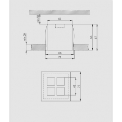 oprawa ASPRO 20 srebrny mat